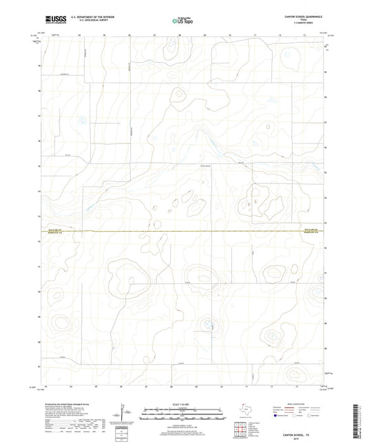 Canyon School Texas US Topo Map Image