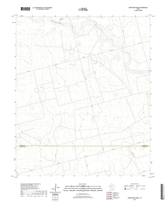 Cedar Point Ranch Texas US Topo Map Image