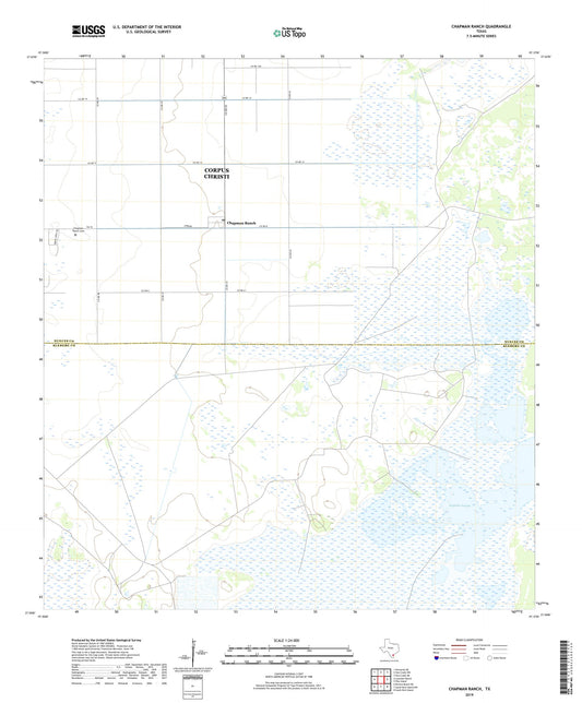 Chapman Ranch Texas US Topo Map Image