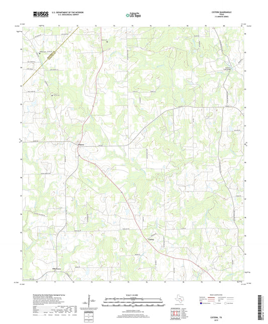 Cistern Texas US Topo Map Image