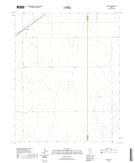Conlen Texas US Topo Map Image