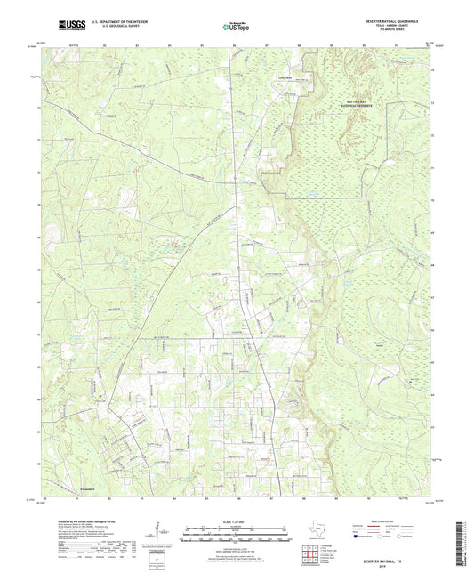 Deserter Baygall Texas US Topo Map Image