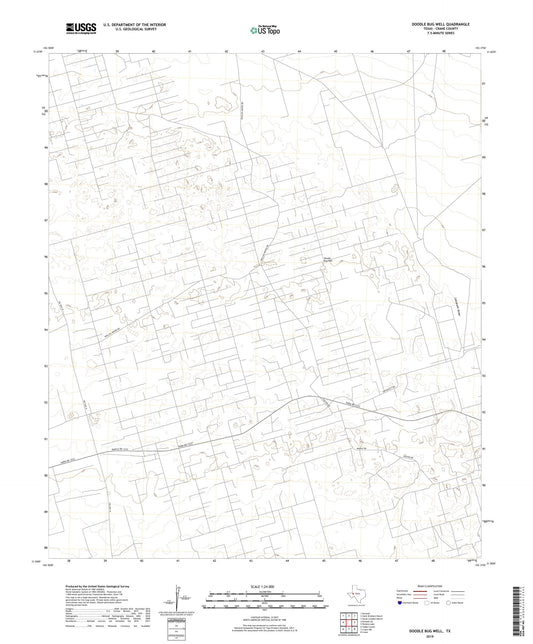 Doodle Bug Well Texas US Topo Map Image