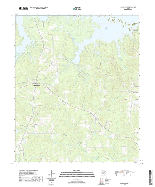 Douglassville Texas US Topo Map Image