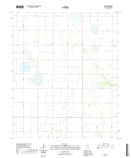 Draw Texas US Topo Map Image