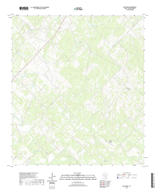 Elm Creek Texas US Topo Map Image