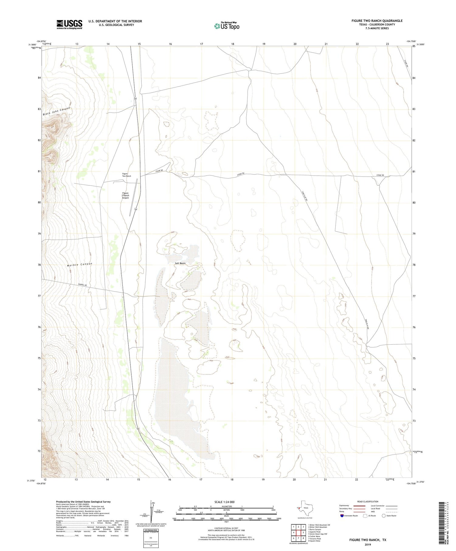 Figure Two Ranch Texas US Topo Map Image