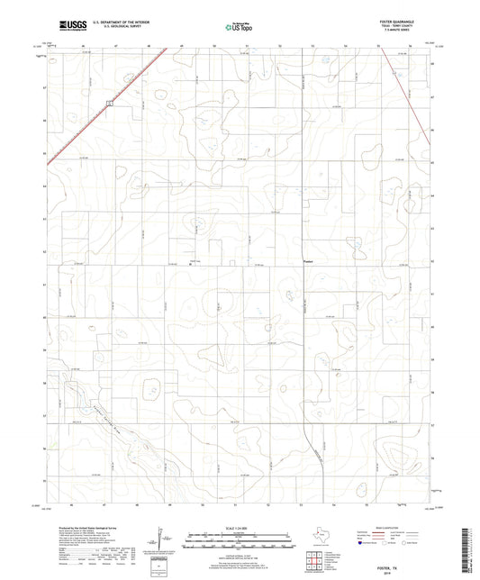 Foster Texas US Topo Map Image