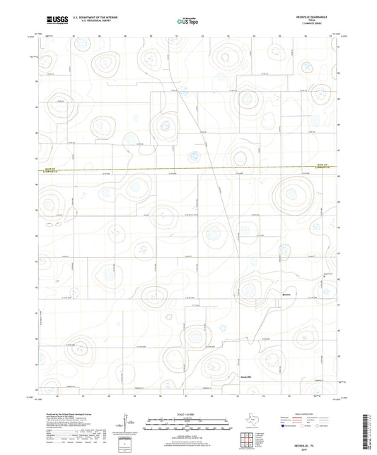 Heckville Texas US Topo Map Image