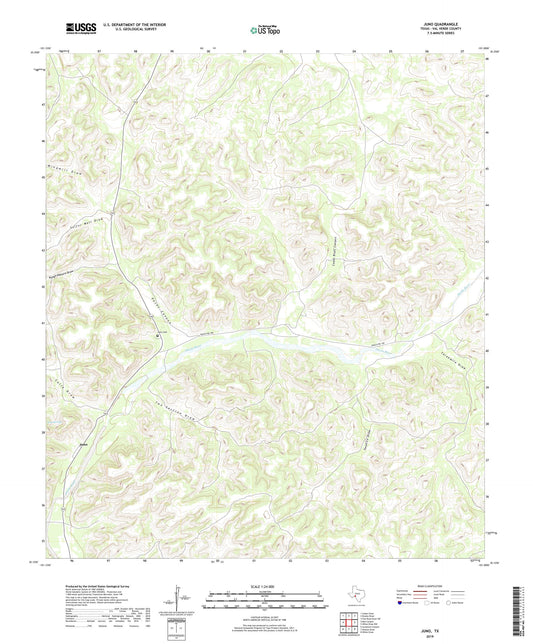 Juno Texas US Topo Map Image