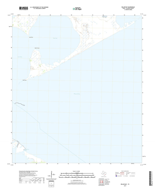 Keller Bay Texas US Topo Map Image