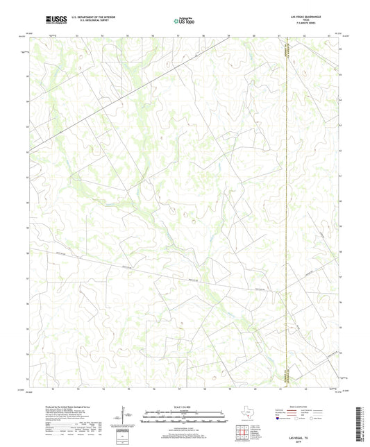 Las Vegas Texas US Topo Map Image