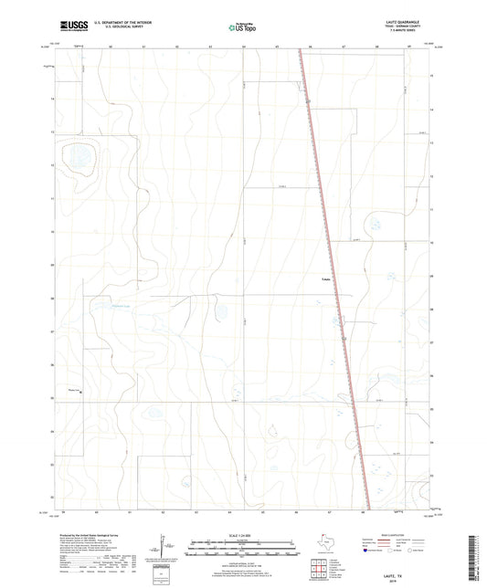 Lautz Texas US Topo Map Image