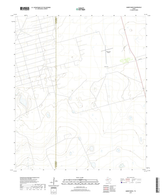 Mabee Ranch Texas US Topo Map Image