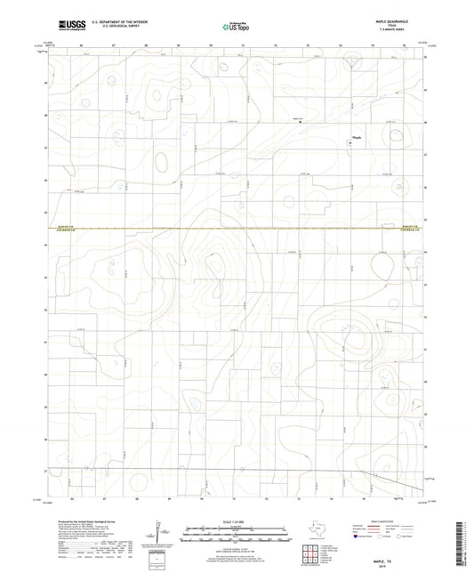 Maple Texas US Topo Map Image