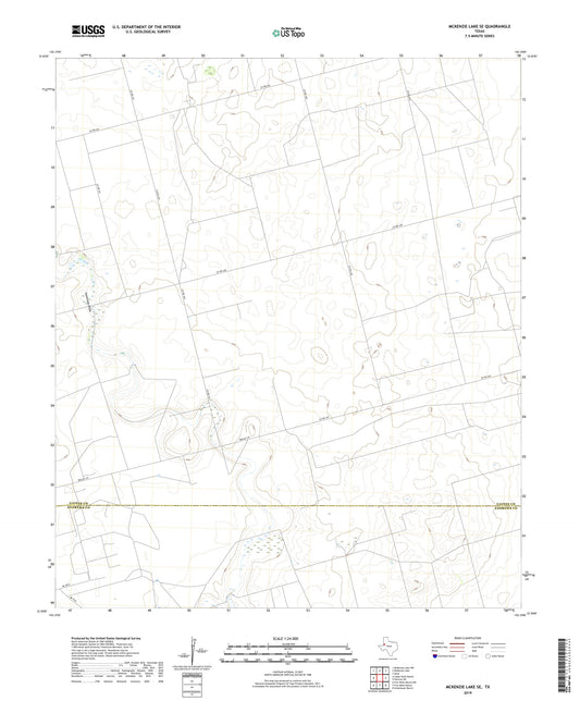 McKenzie Lake SE Texas US Topo Map Image