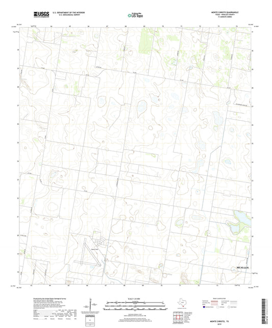 Monte Christo Texas US Topo Map Image