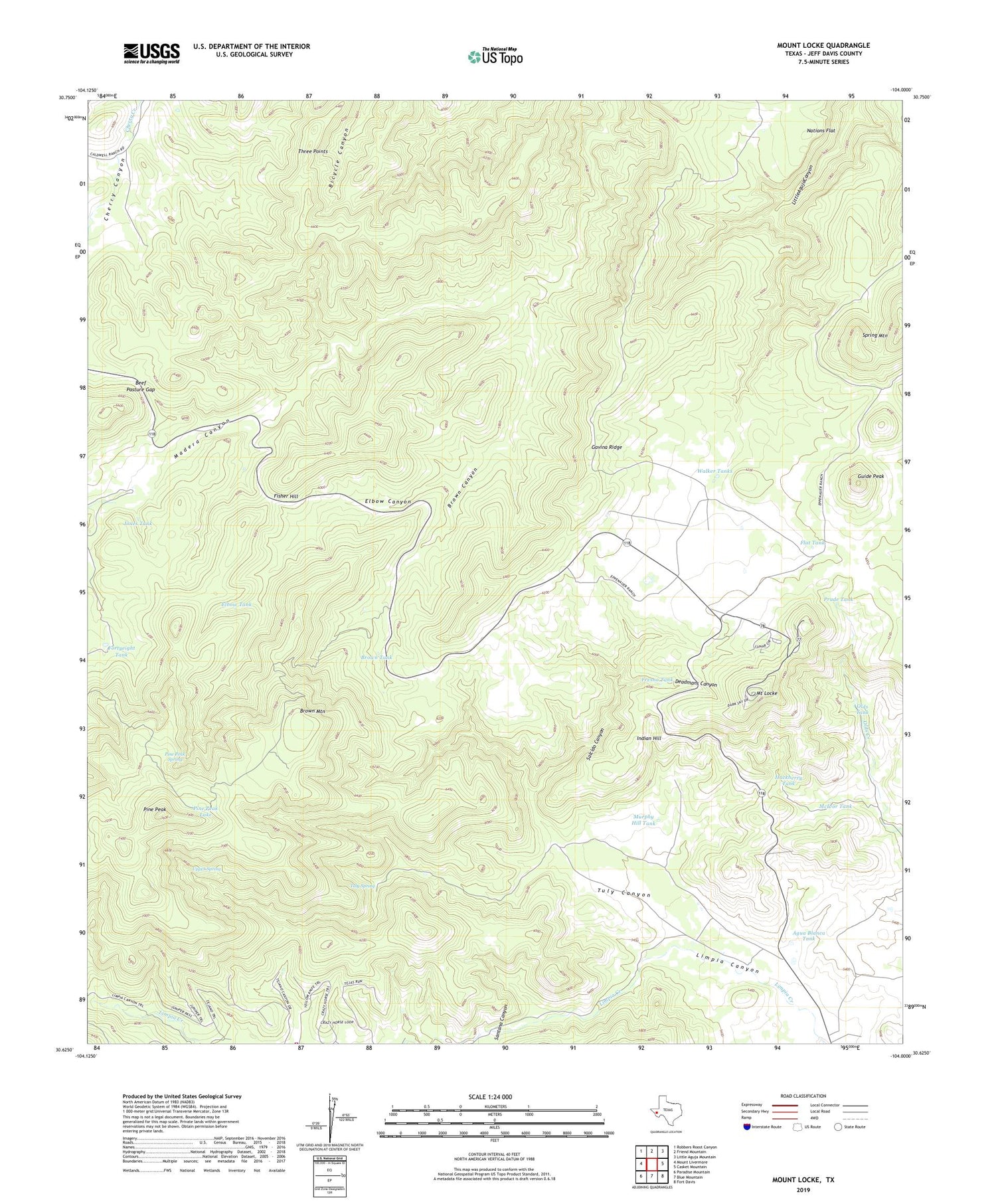 Mount Locke Texas US Topo Map Image