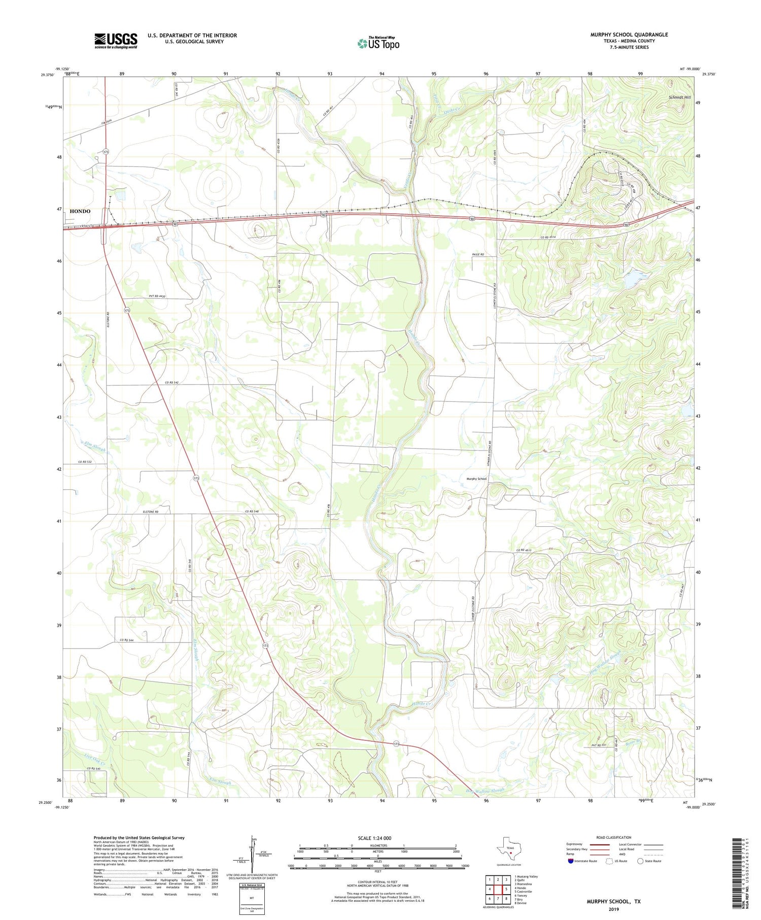 Murphy School Texas US Topo Map Image