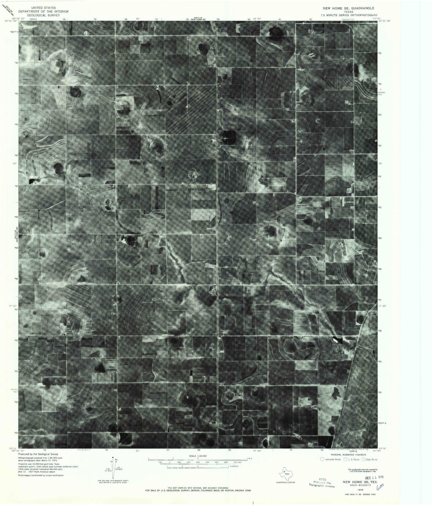 Classic USGS New Home SE Texas 7.5'x7.5' Topo Map Image
