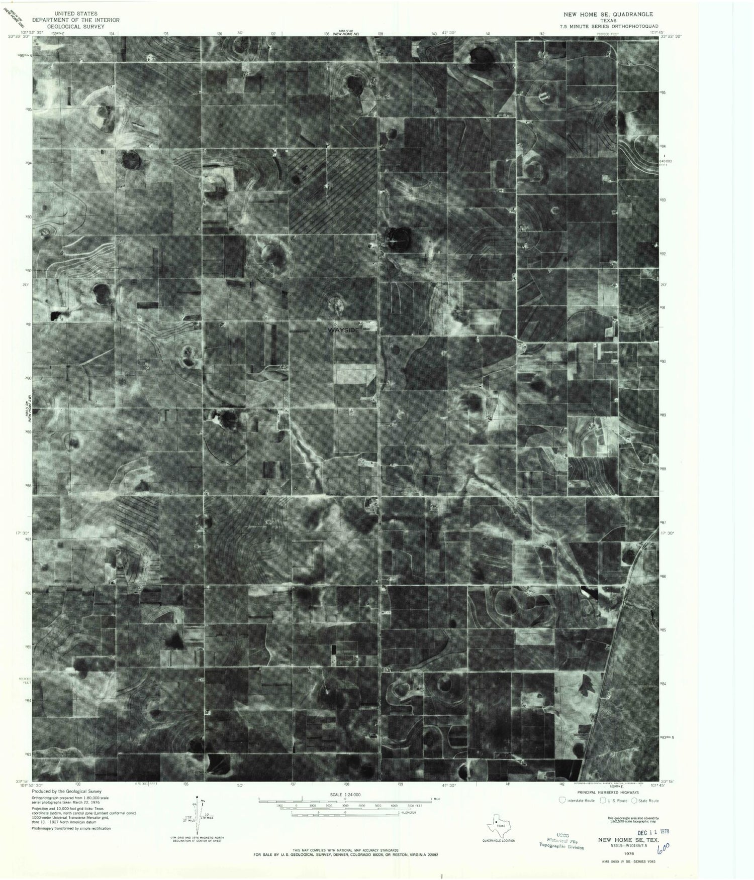 Classic USGS New Home SE Texas 7.5'x7.5' Topo Map Image