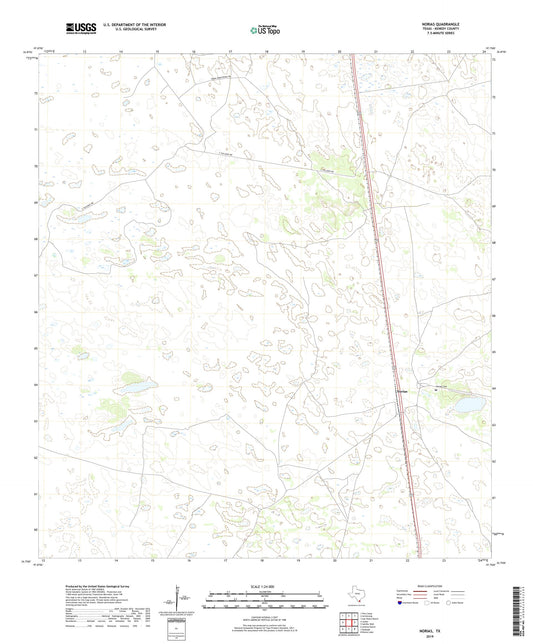 Norias Texas US Topo Map Image