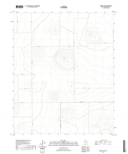 Norton Lake Texas US Topo Map Image