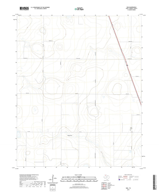 Ogg Texas US Topo Map Image