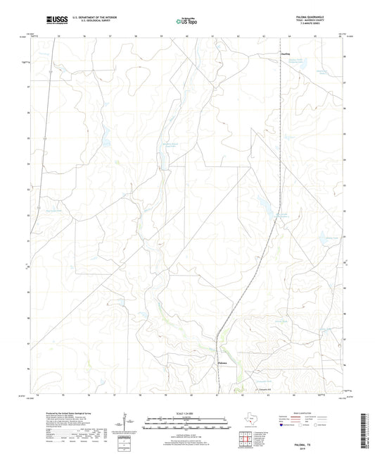 Paloma Texas US Topo Map Image