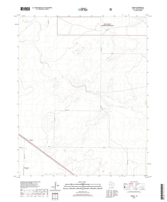 Perico Texas US Topo Map Image
