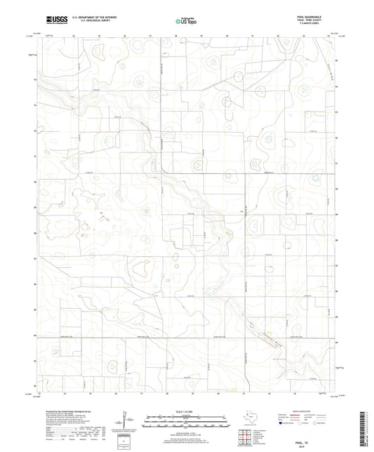 Pool Texas US Topo Map Image
