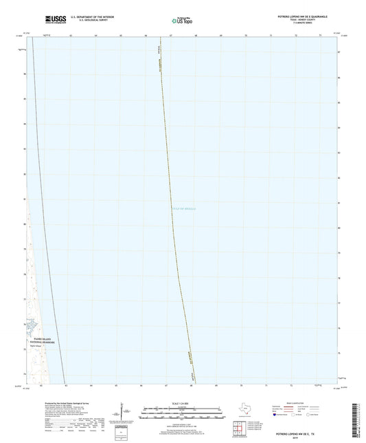 Potrero Lopeno NW OE E Texas US Topo Map Image