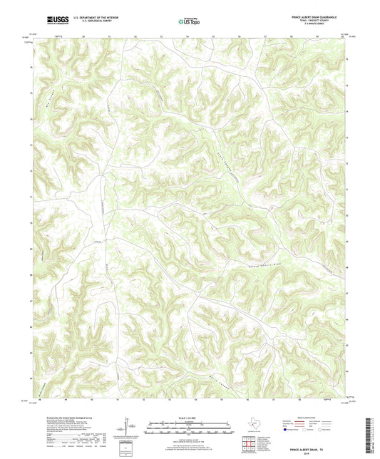 Prince Albert Draw Texas US Topo Map Image