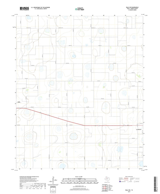 Ralls NE Texas US Topo Map Image