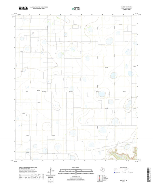 Ralls SE Texas US Topo Map Image
