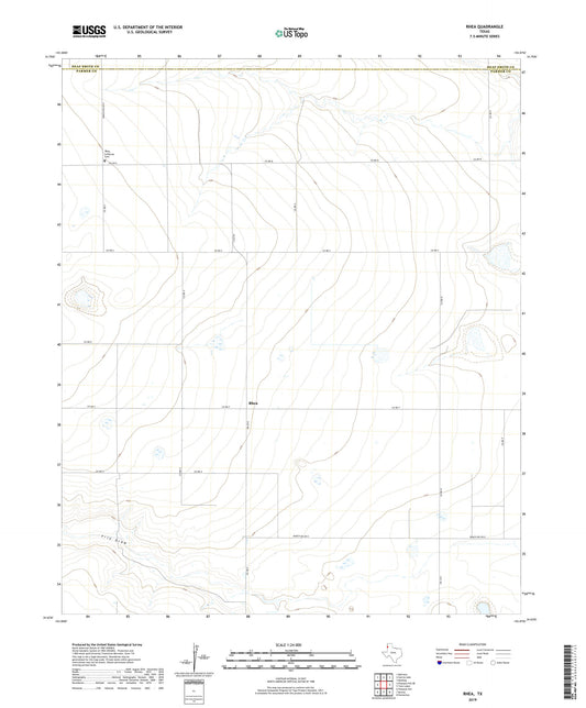 Rhea Texas US Topo Map Image