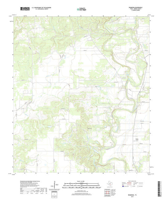 Riomedina Texas US Topo Map Image