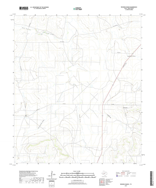Rocker B Ranch Texas US Topo Map Image