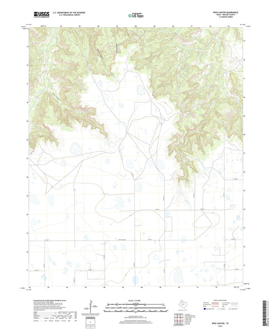 Ross Canyon Texas US Topo Map Image