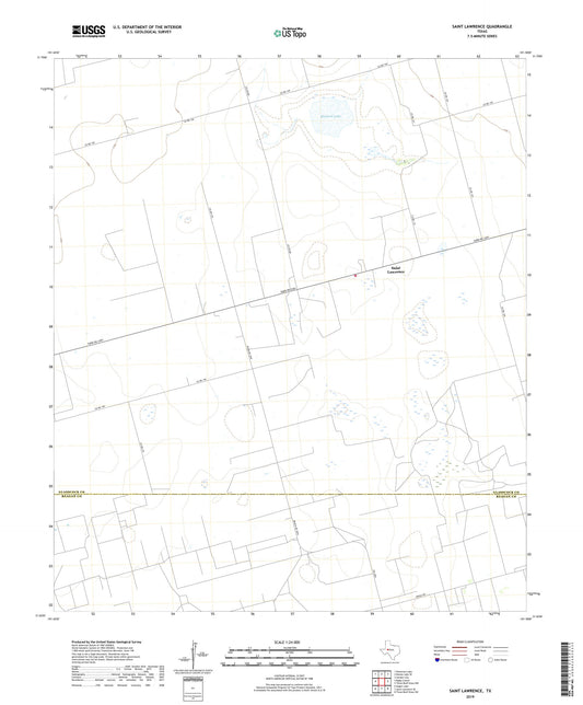 Saint Lawrence Texas US Topo Map Image