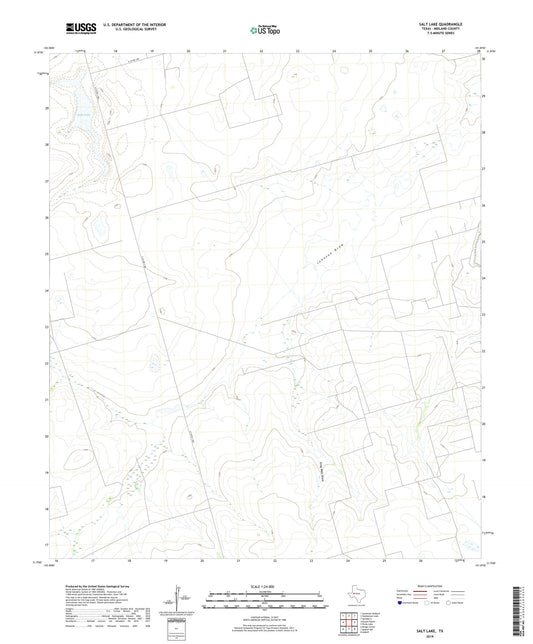 Salt Lake Texas US Topo Map Image