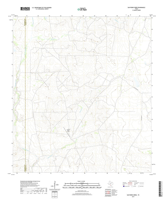 San Pedro Creek Texas US Topo Map Image