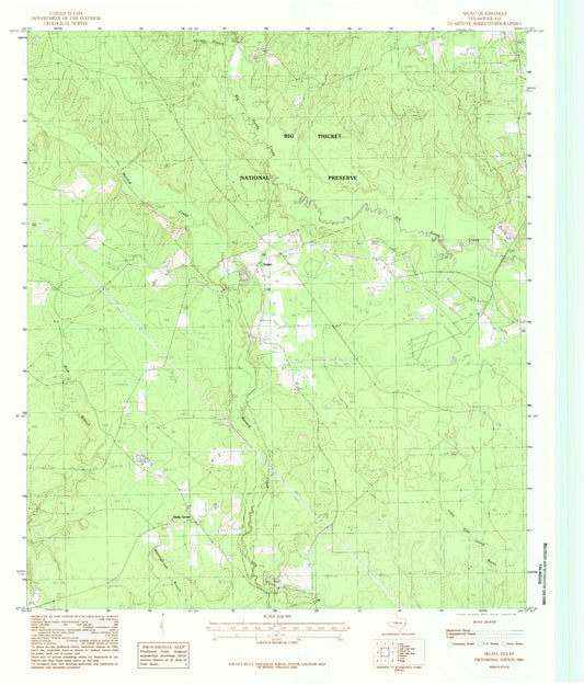 Classic USGS Segno Texas 7.5'x7.5' Topo Map Image