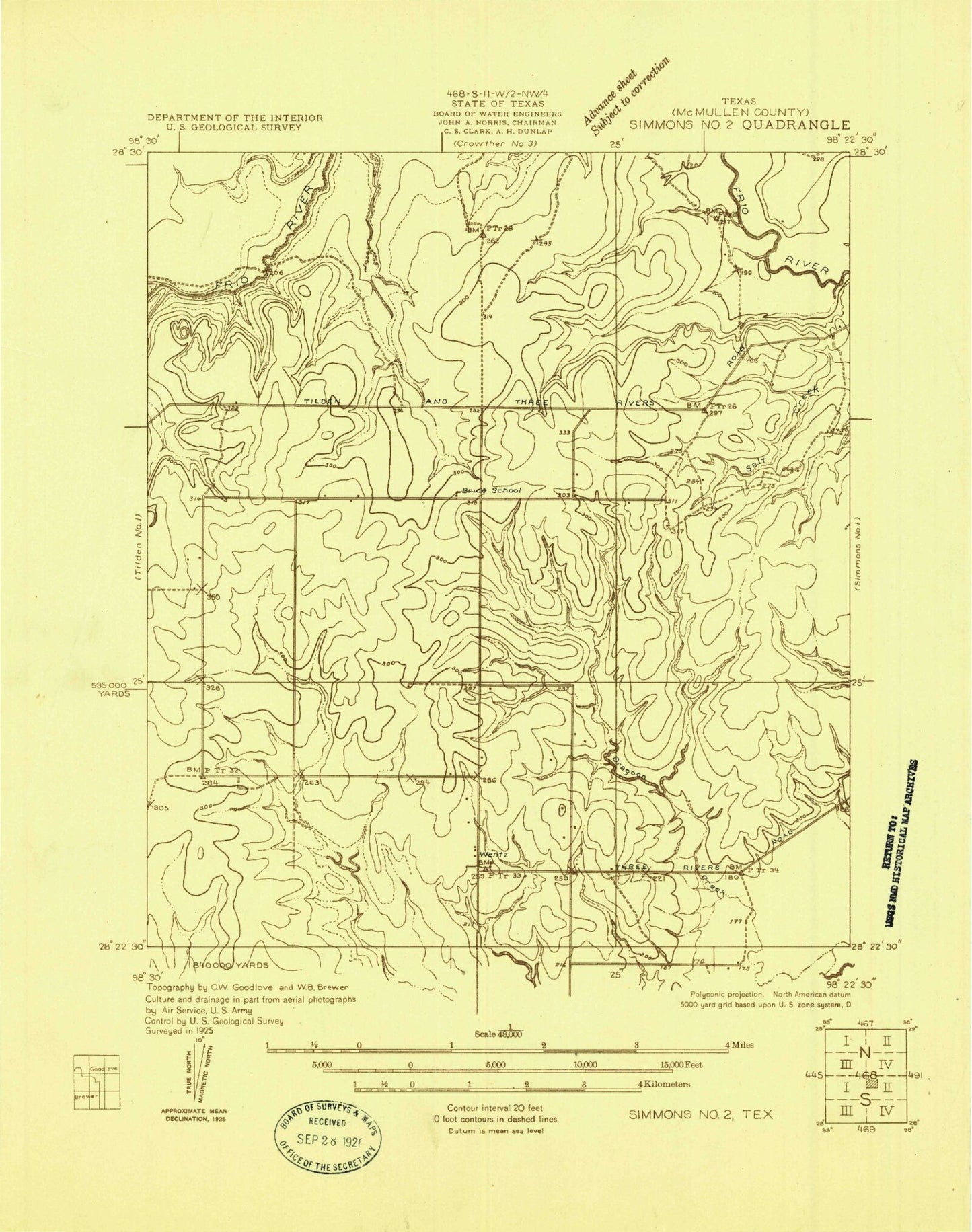 Classic USGS Calliham NW Texas 7.5'x7.5' Topo Map Image