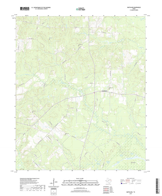 Smithland Texas US Topo Map Image