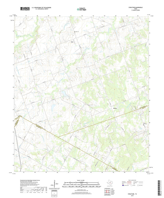 Structure Texas US Topo Map Image