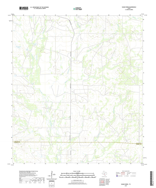 Sugar Creek Texas US Topo Map Image