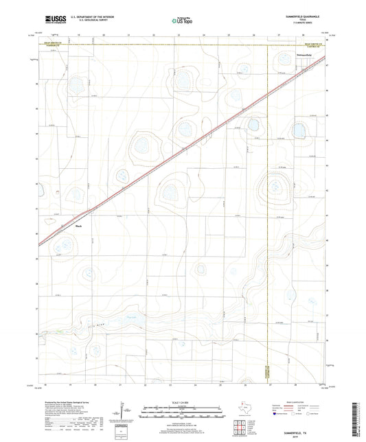 Summerfield Texas US Topo Map Image