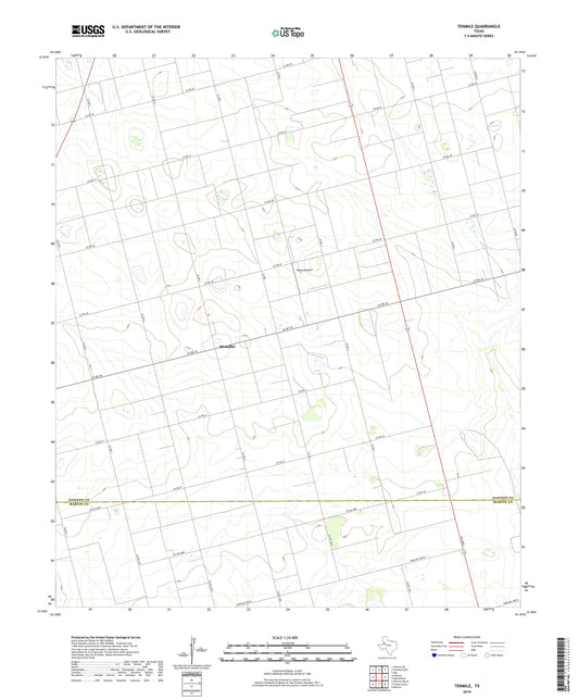 Tenmile Texas US Topo Map Image