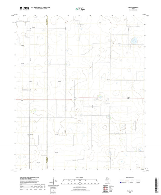 Tokio Texas US Topo Map Image
